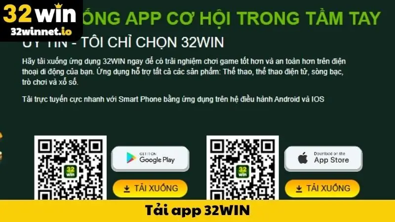 Ưu điểm vượt trội khi lựa chọn tải app 32WIN cho điện thoại
